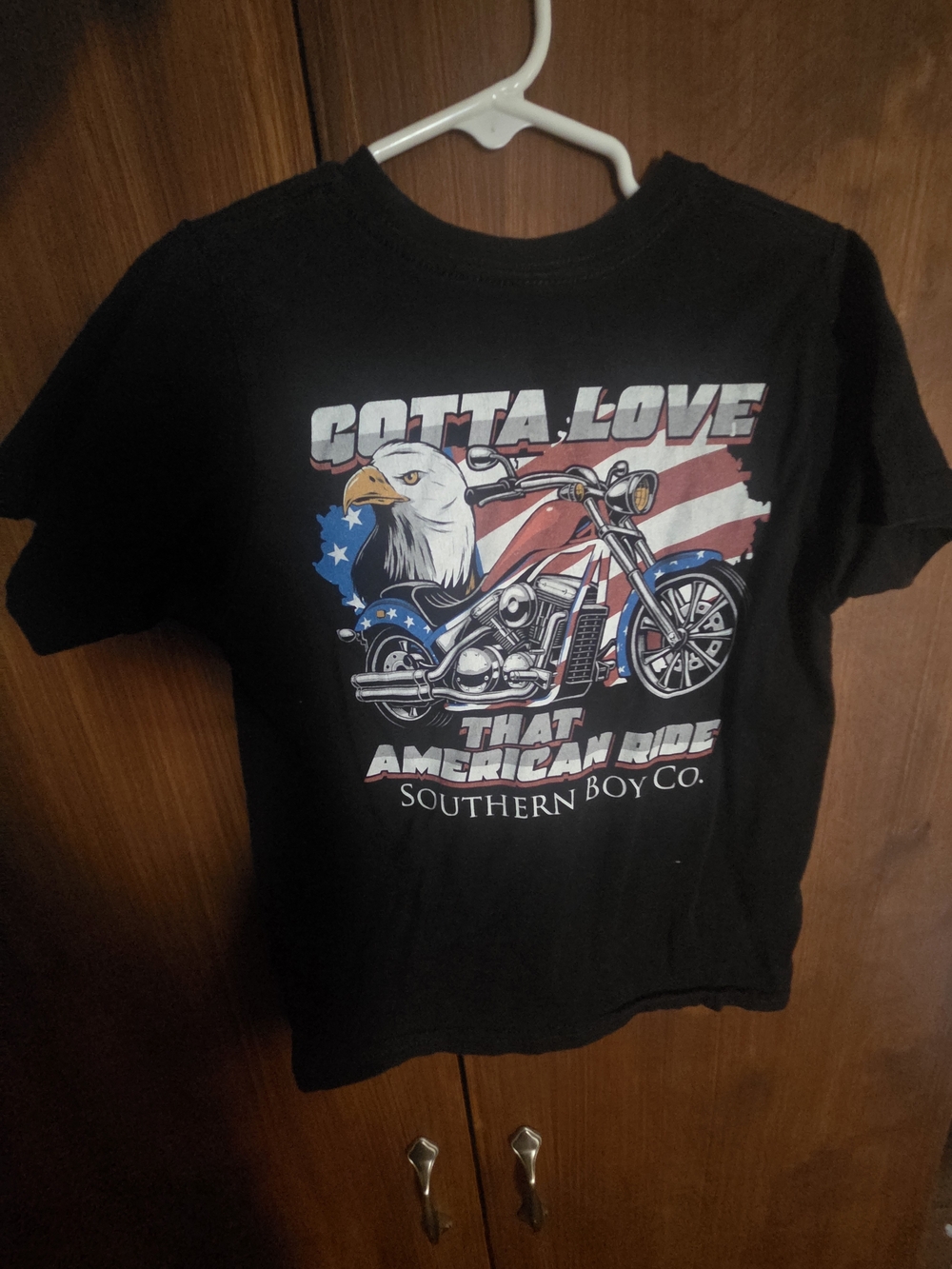 Kids' Black 'Gotta Love That American Ride' Graphic Tee